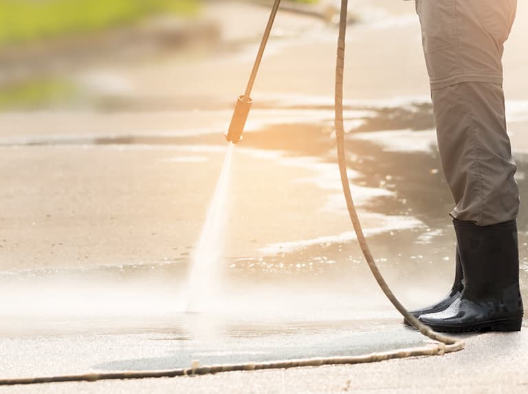 Pressure washing
